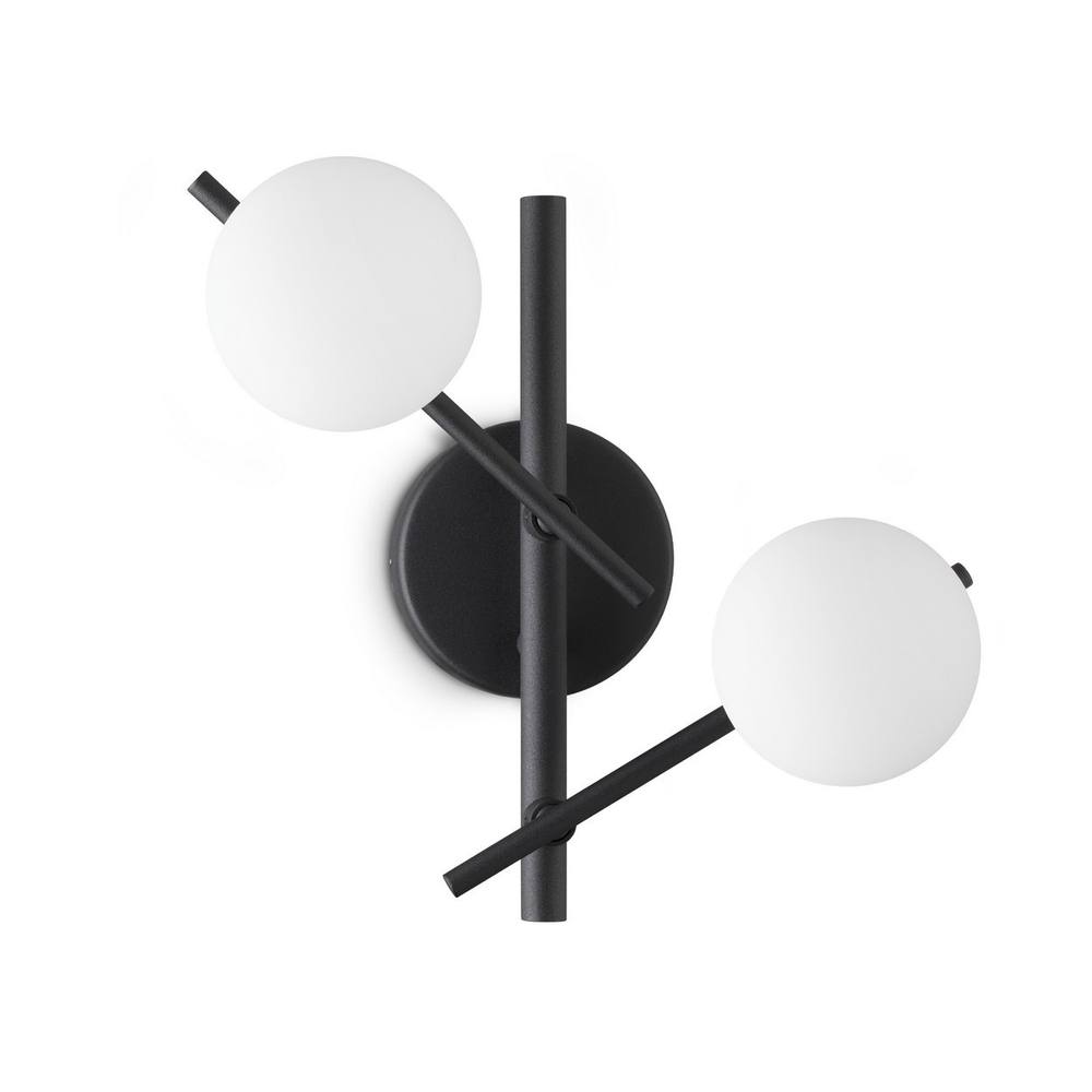 Netlighting Atlas Globe Wall Lights Black 2x G9