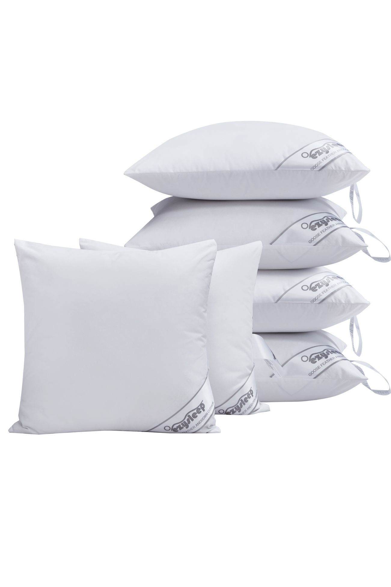 Ezysleep X2 Goose Feather & Down Cushion Inner Pads in White