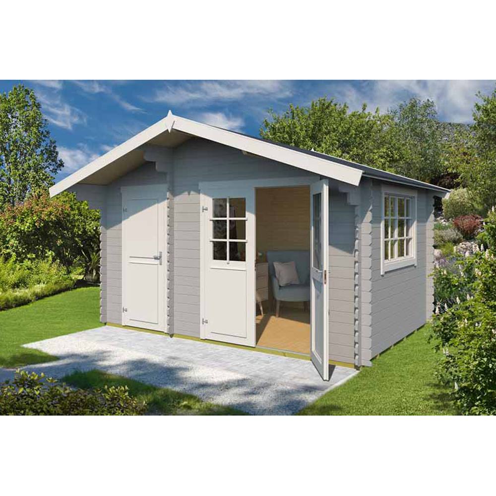 Lasita Maja Ltd Keila 28-Log Cabin, Garden Room, Home Office - L426.6xW340xH256.5 cm in Light Tan 5