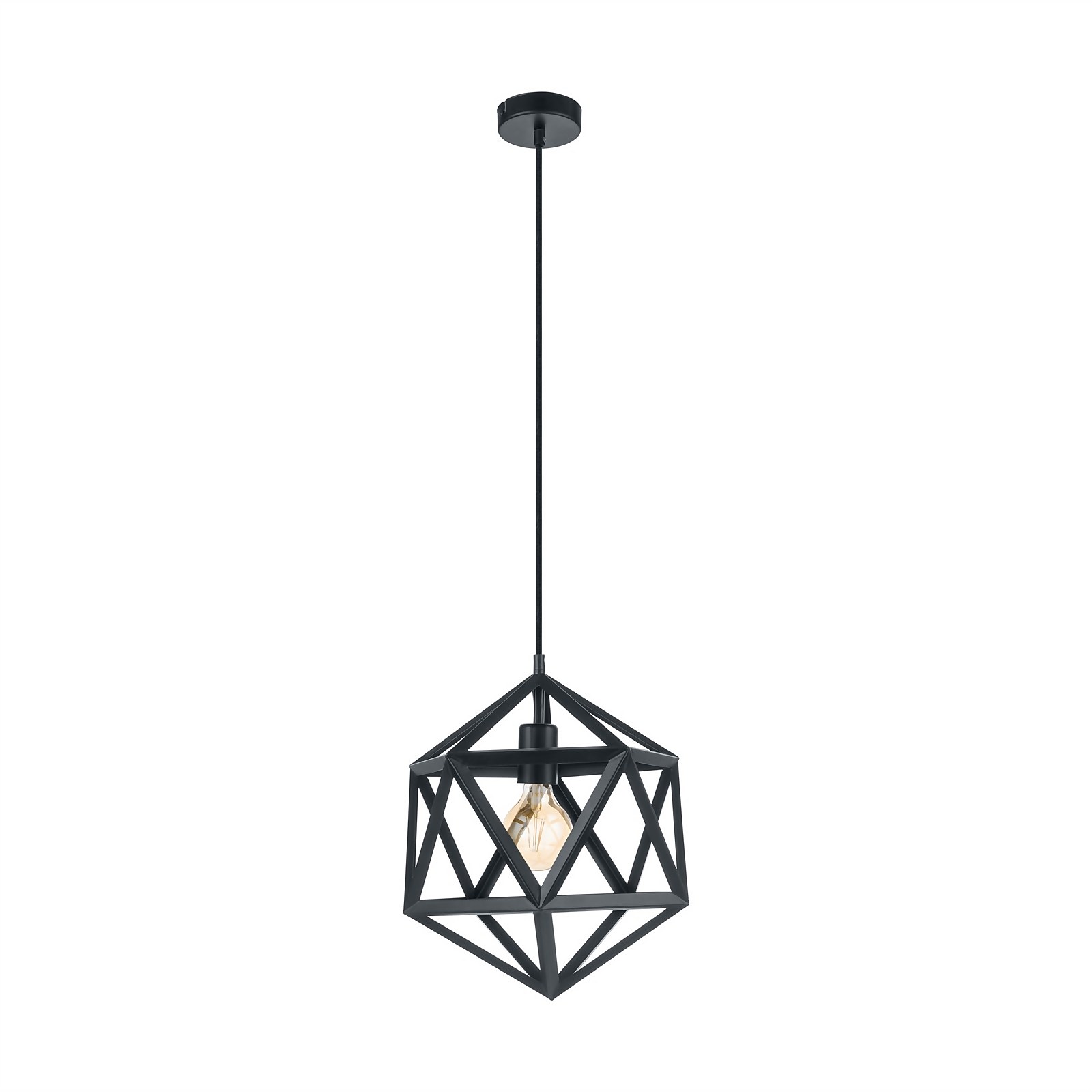 EGLO Embleton Geo Black Pendant