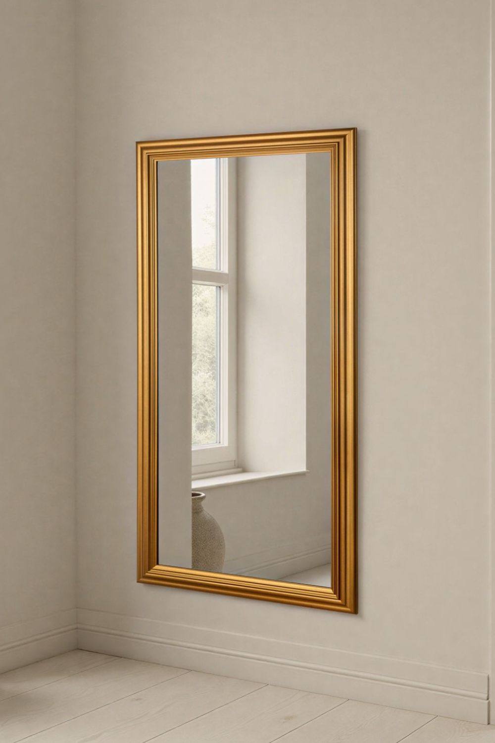 Yearn Mirrors Contemporary Gold Framed Bevelled Mirror