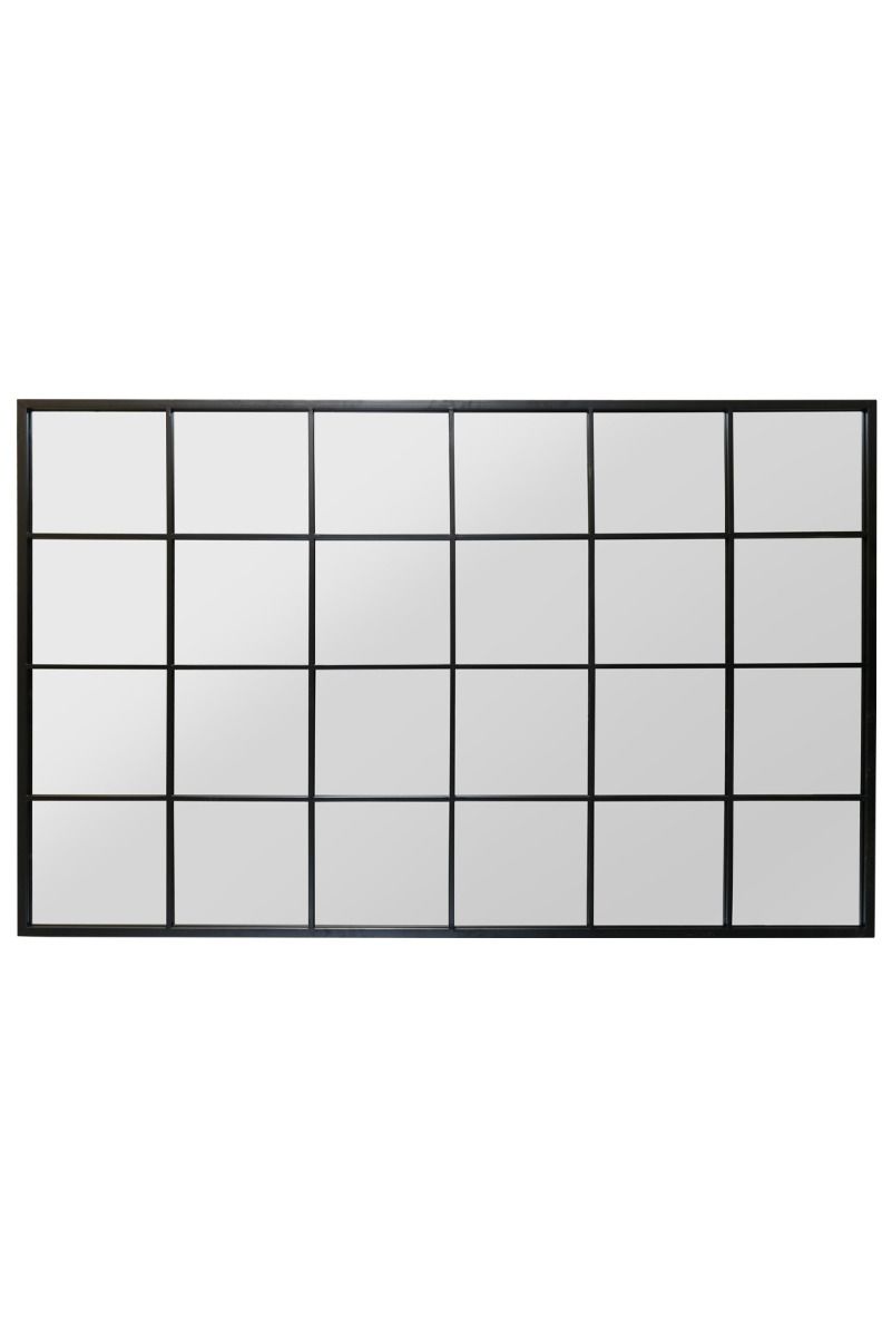 MirrorOutlet Black Modern Window Garden Wall Mirror 69" X 43" (174CM X 110CM) 4