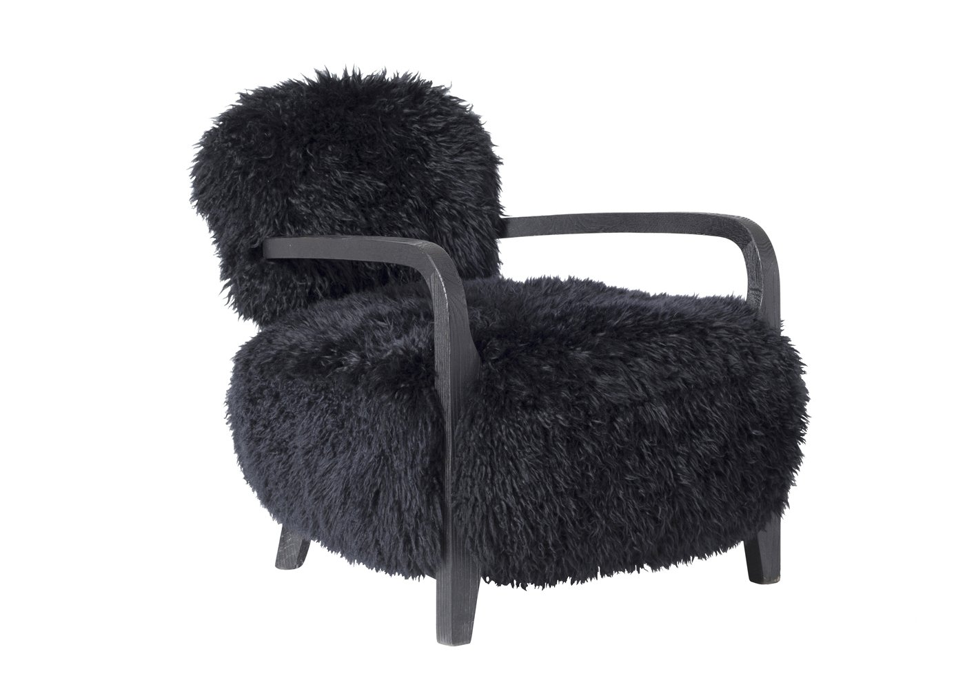 Timothy Oulton Cabana Yeti Chair Black Sheepskin