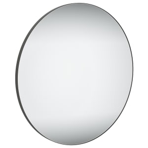 Sensio Leo Black Round Bathroom Mirror - 800mm