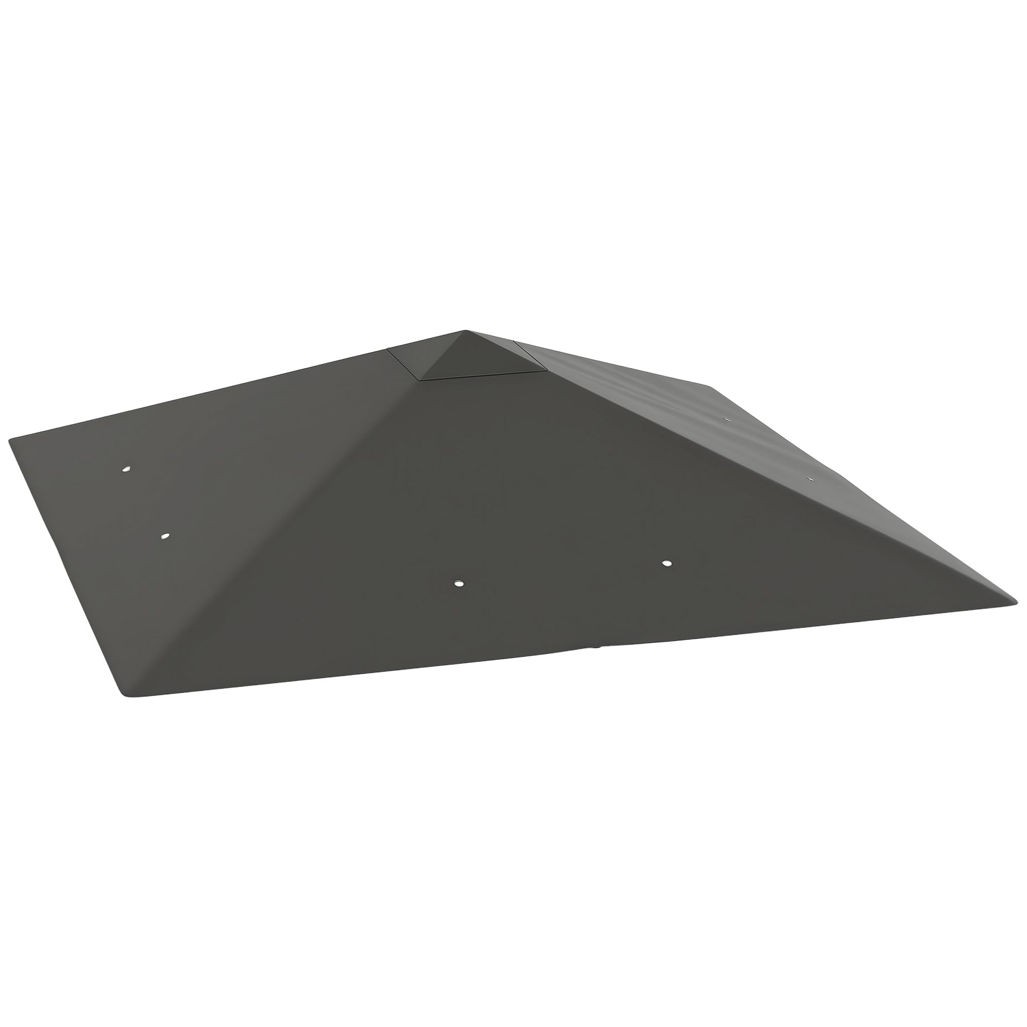 OUTSUNNY 3 x 3(m) Gazebo Canopy Replacement Cover with Drain Holes, Grey 2