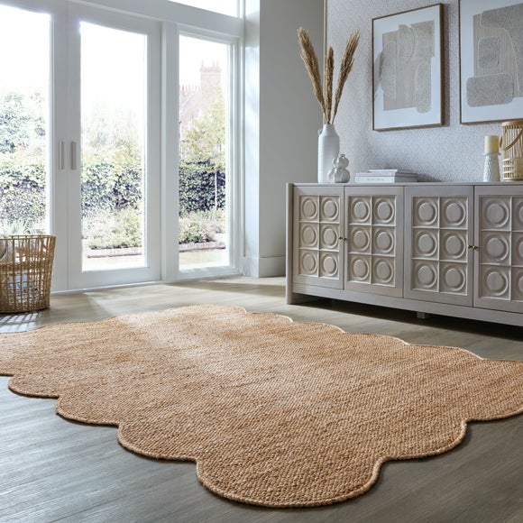 Kesia Scallop Textured Jute Rug
