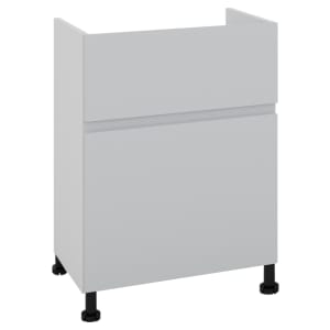 Wickes Lakemoor Dove Grey Standard Depth Toilet Unit - 600mm