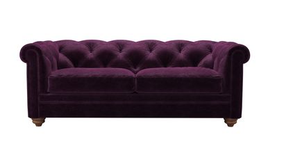 Patrick 2.5 Seat Sofabed in Plum Smart Velvet - sofa.com