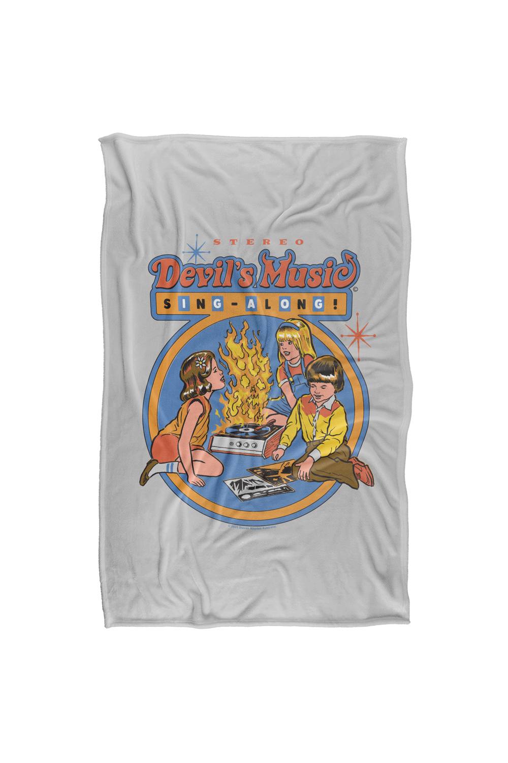Steven Rhodes Devils Music Singalong Silky Super Soft Throw Blanket