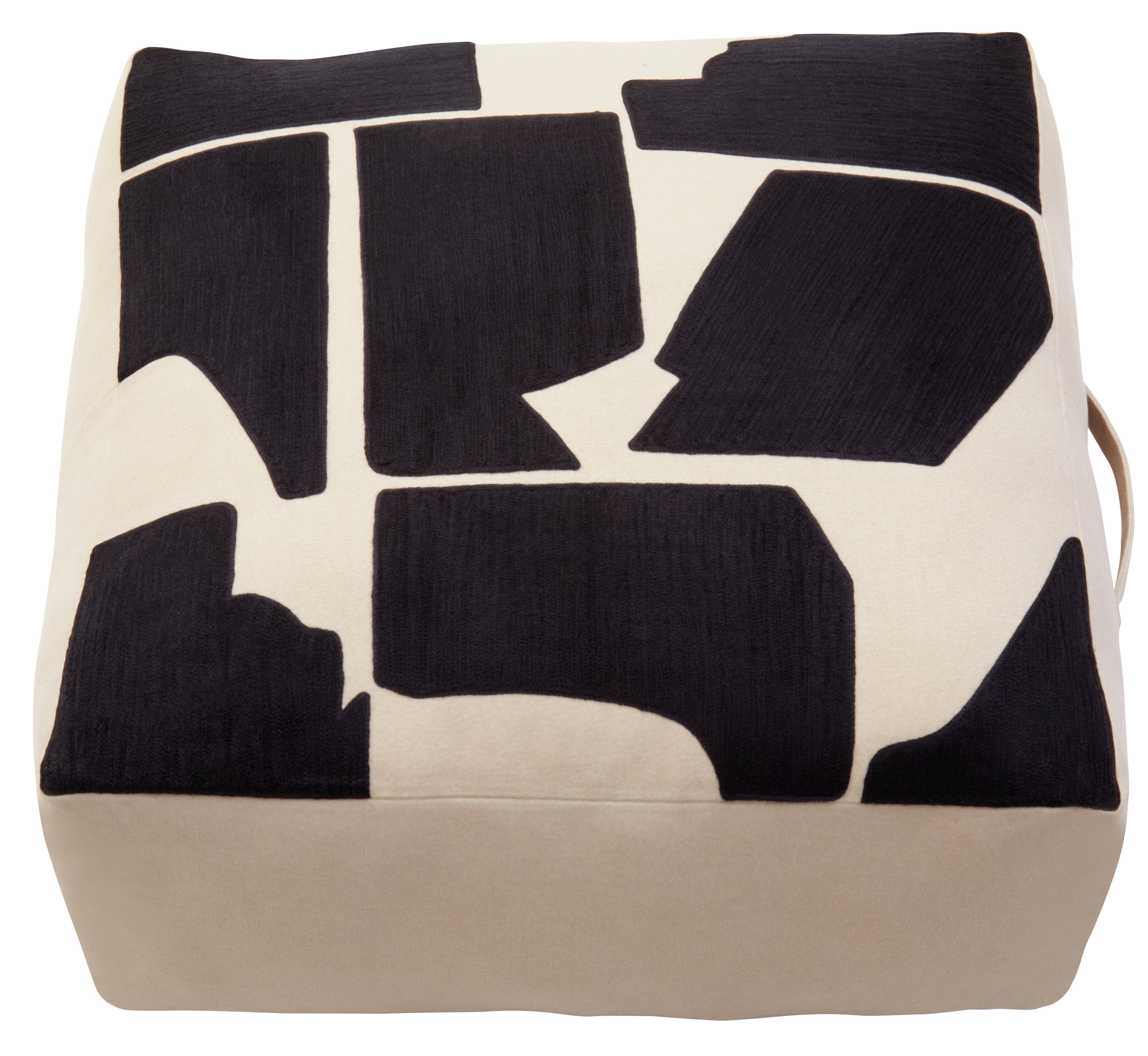 Orsina Bosie Ozella Square Floor Cushion in Black