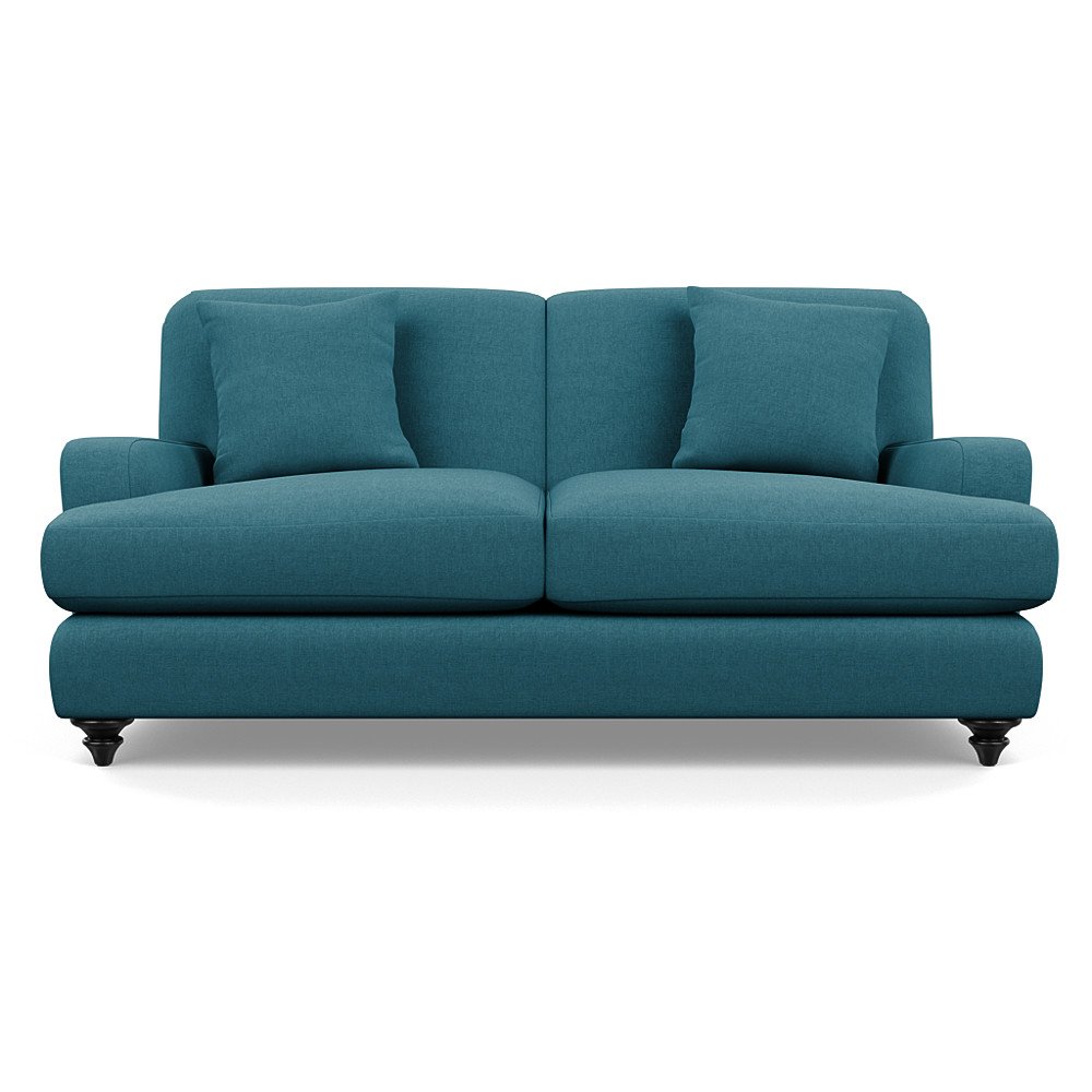 Heal's Hampstead 3 Seater Brushed Cotton Cadet Black Feet