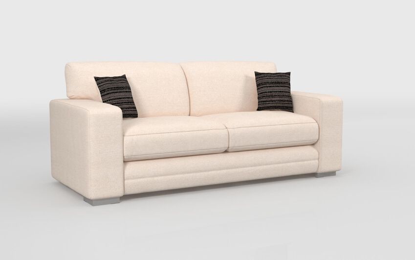 ScS Living Beige Fabric Jaxx 3 Seater Sofa