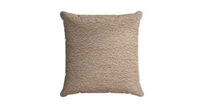45x45cm Scatter Cushion in Champagne Luxe Boucle - sofa.com