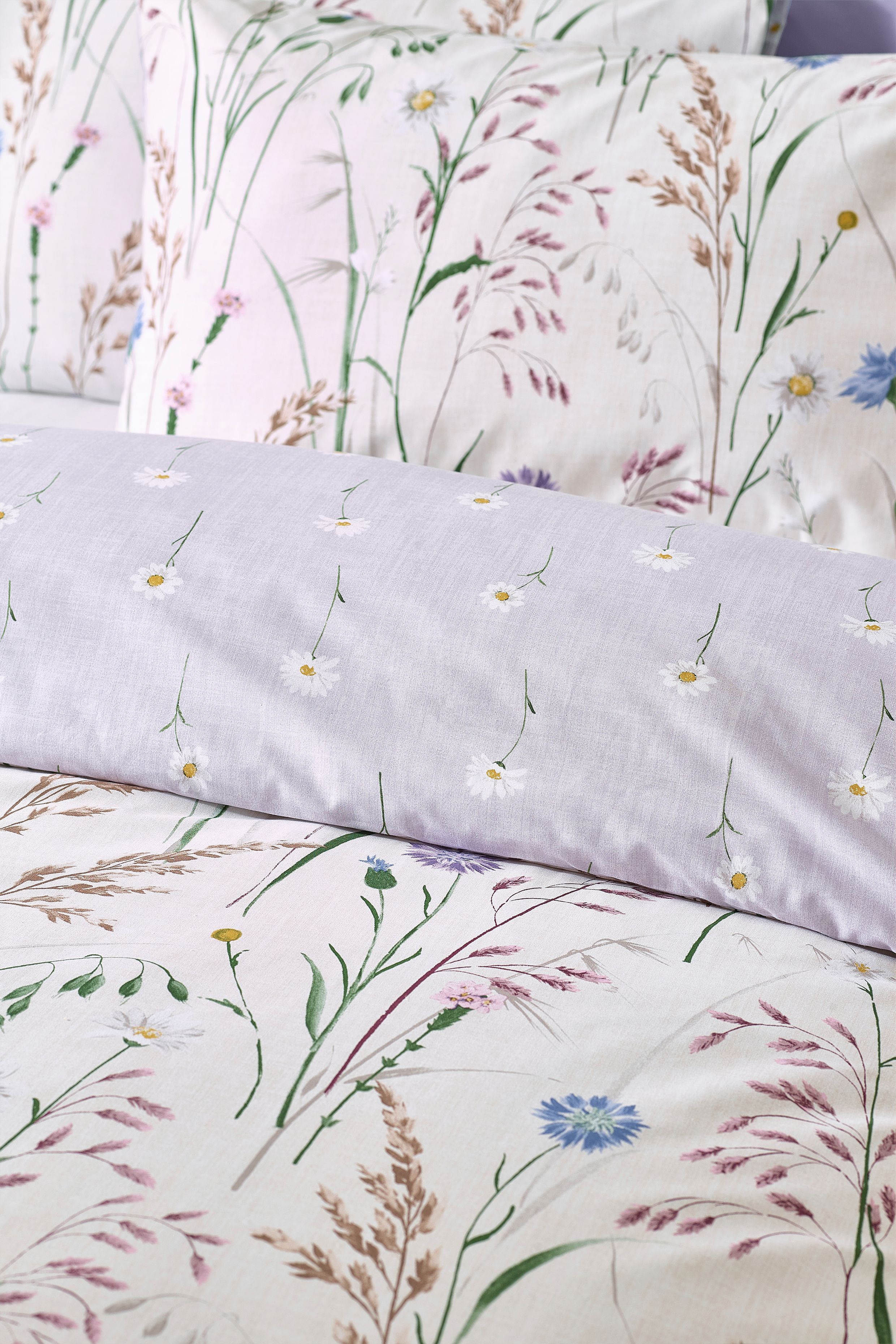 Catherine Lansfield 'Grasmere Floral' Reversible Duvet Cover Set in Lilac 4