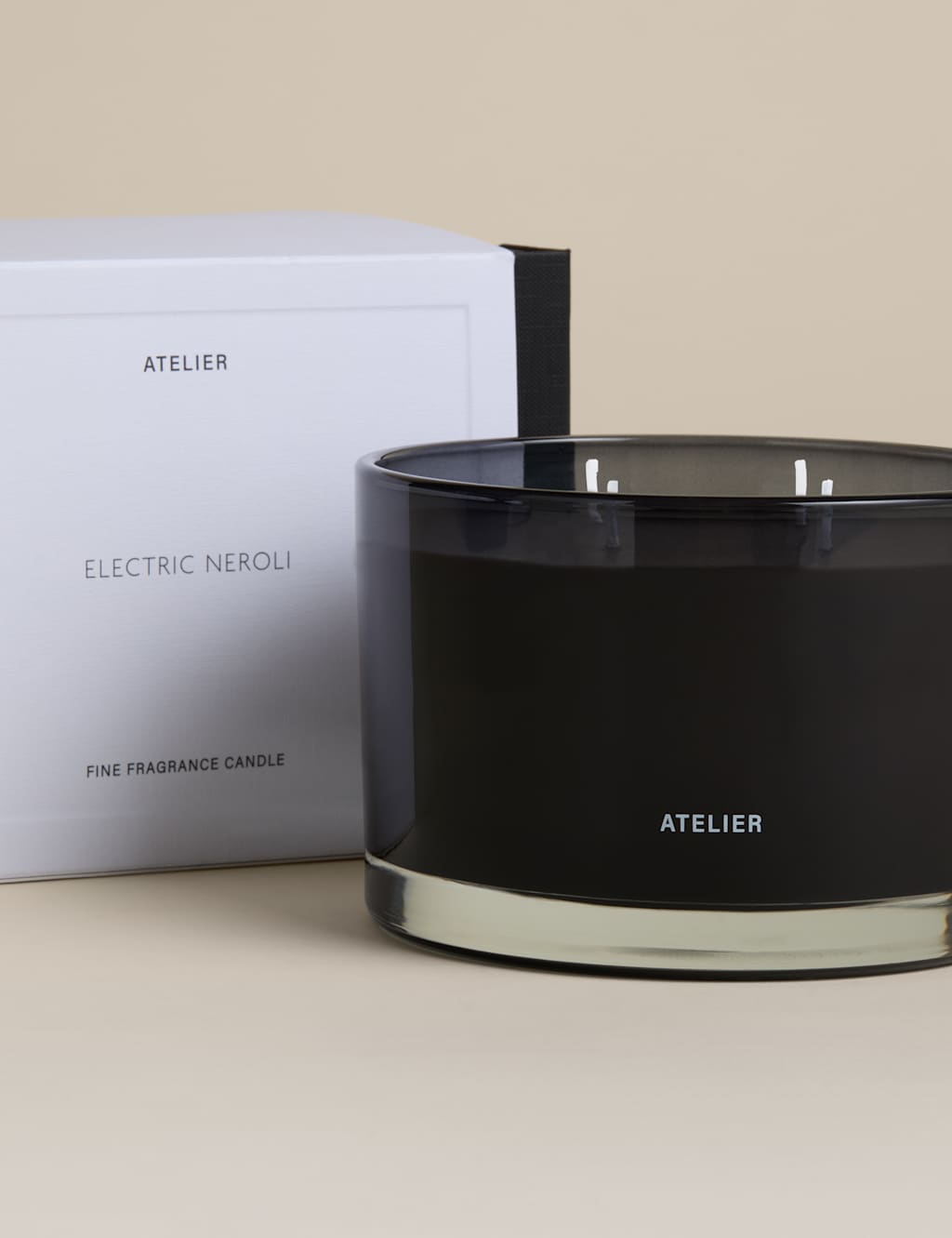 Atelier Electric Neroli 4 Wick Candle Black Mix