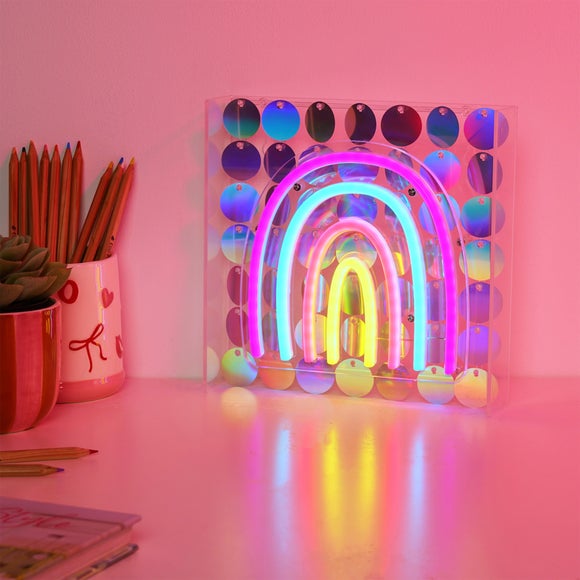 The Feel Good Club Signography Rainbow Neon Sign