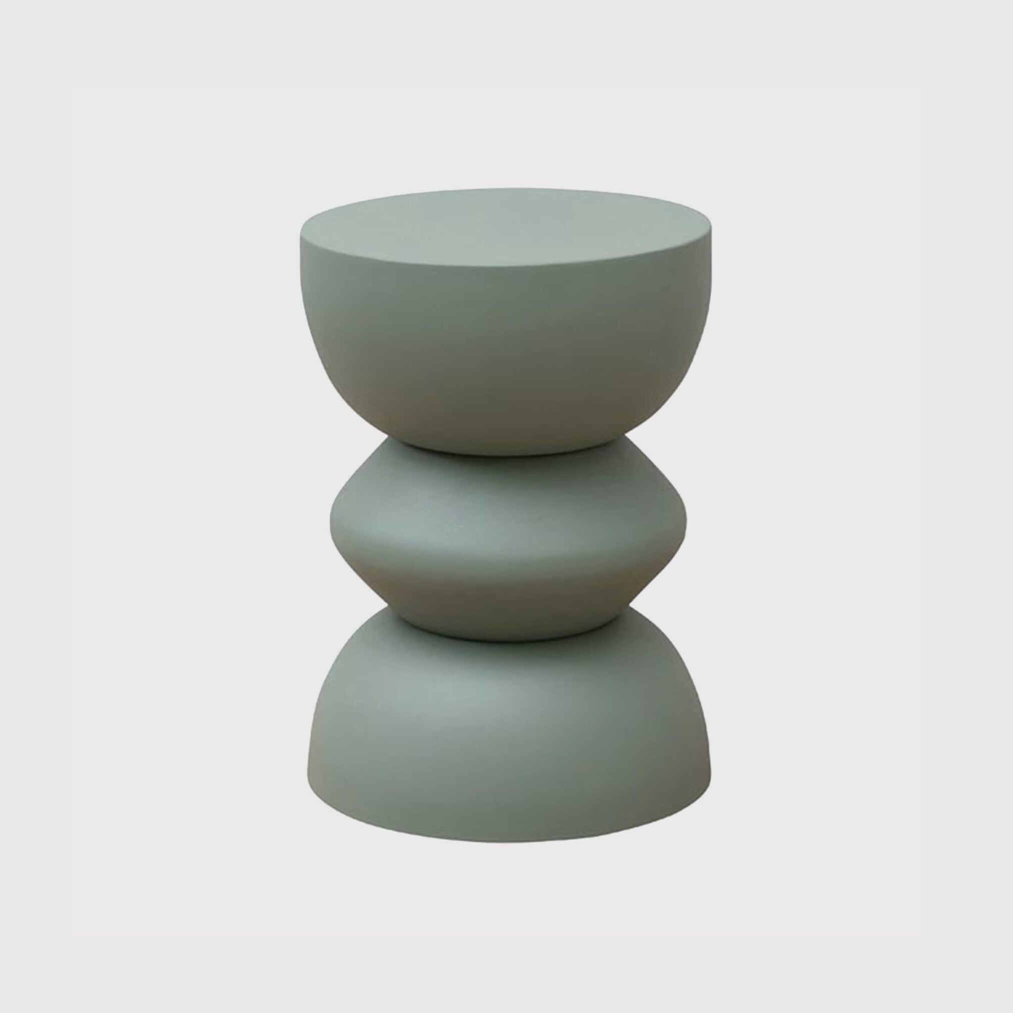 Blue Sculpted Side Table, Round Metal | Barker & Stonehouse