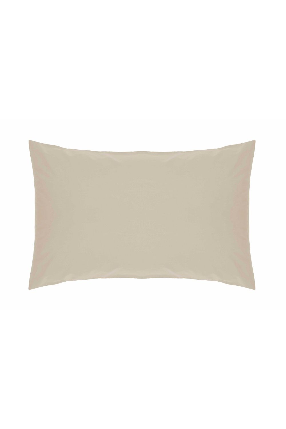 Belledorm Easy Care 200 Thread Count Cotton Polyester Percale Housewife Pillowcase in Beige