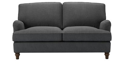 Bluebell 2 Seat Sofa Bed in Charcoal Brushed Linen Cotton - sofa.com