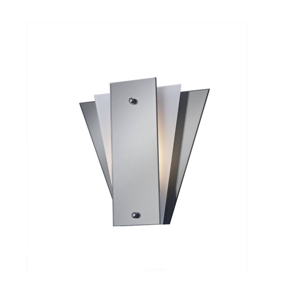 Netlighting Atlantis 3 Layer Flush Flush Wall Lamp E27 Smoked Mirror Frosted in Grey