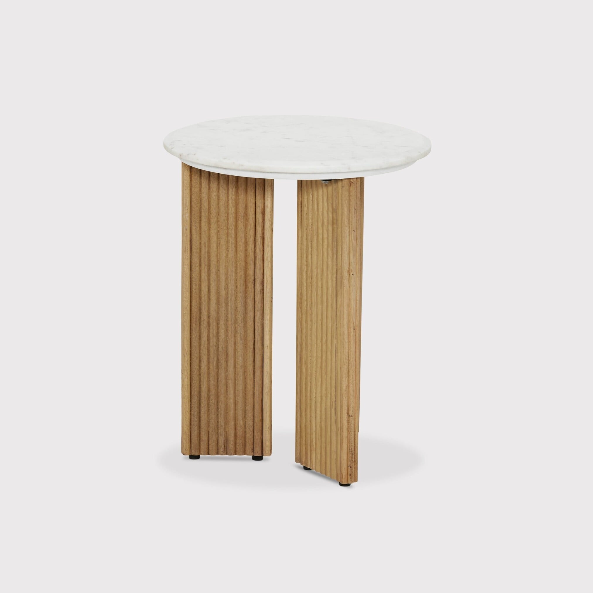 Fuji Side Table, Round, Neutral Wood | Barker & Stonehouse