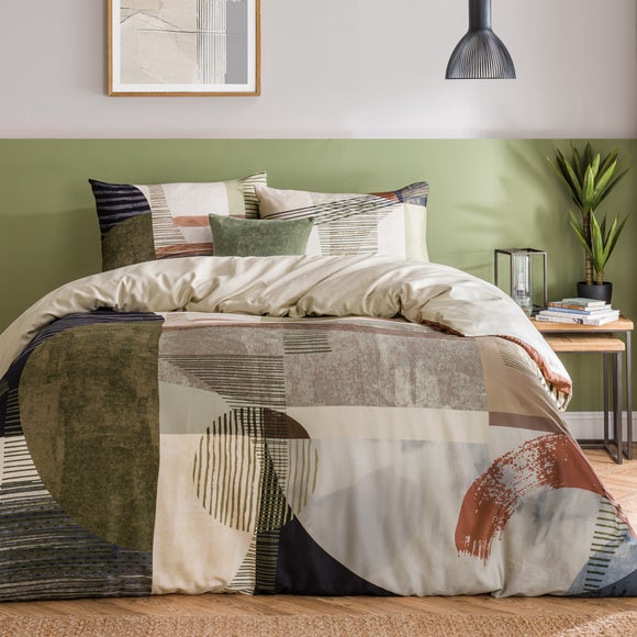 Lukas Geometric 100% Cotton Duvet Cover & Pillowcase Set