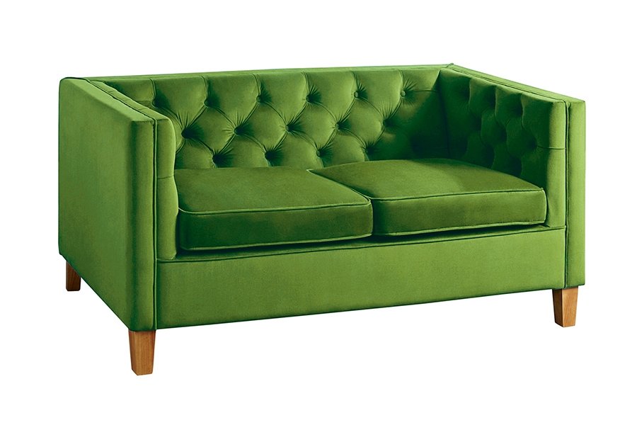 Miasto 2 Seater Sofa Emerald Green Velvet