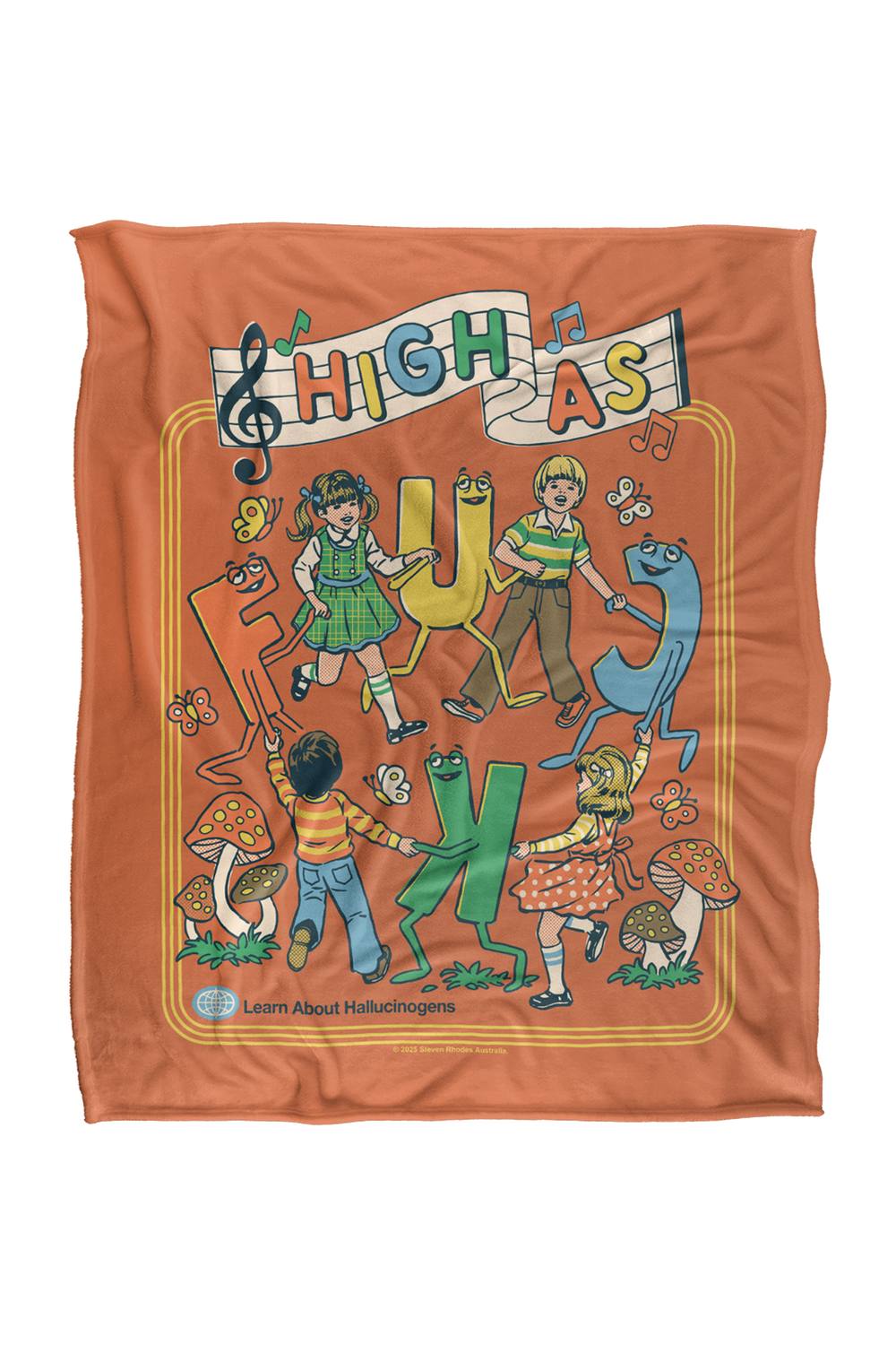 Steven Rhodes High Af Silky Touch Super Soft Throw Blanket