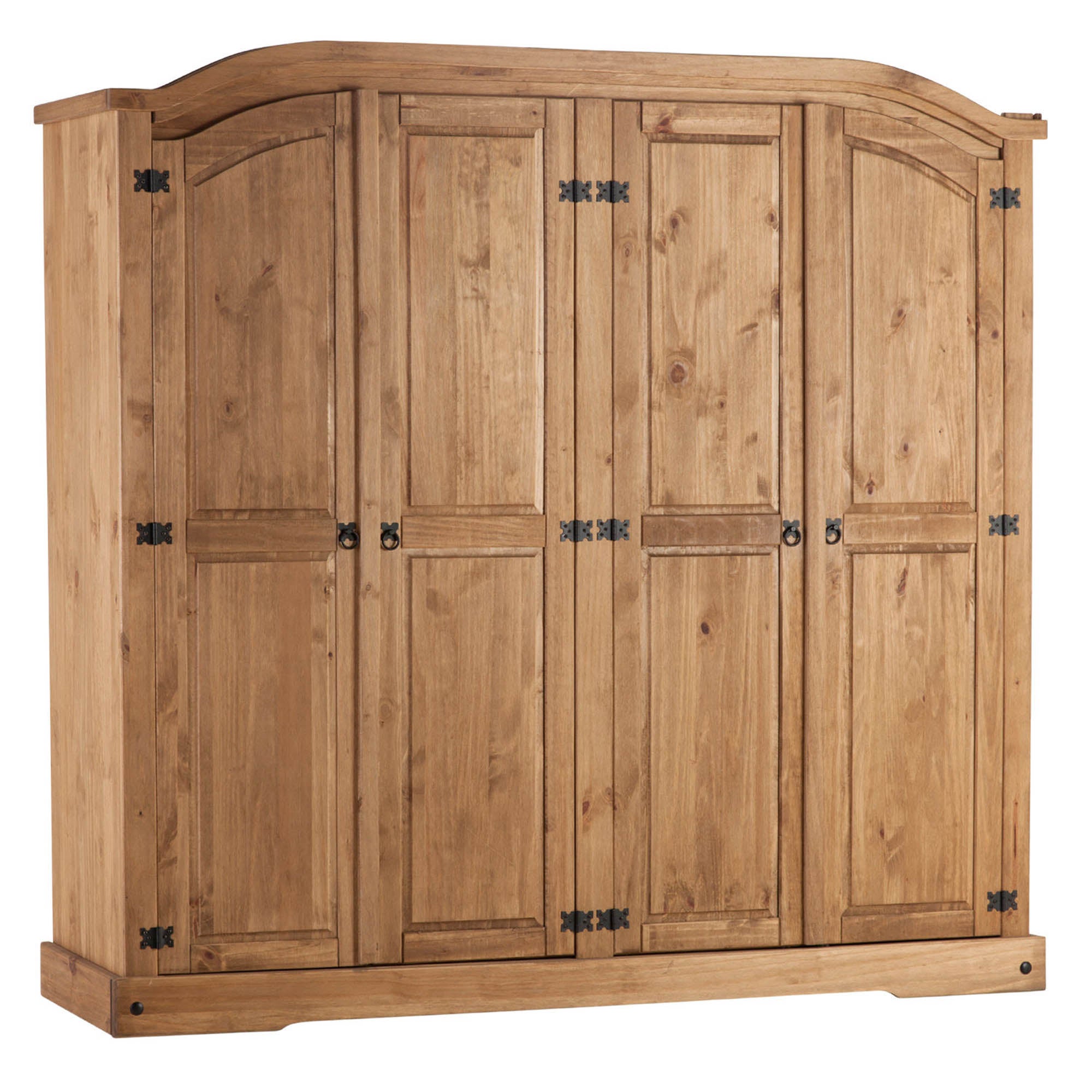 Corona 4 Door Wardrobe, Pine