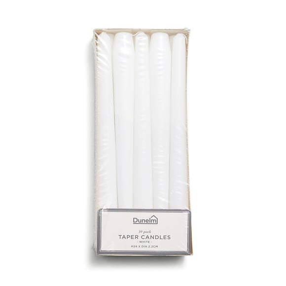 Set of 10 Taper Candles