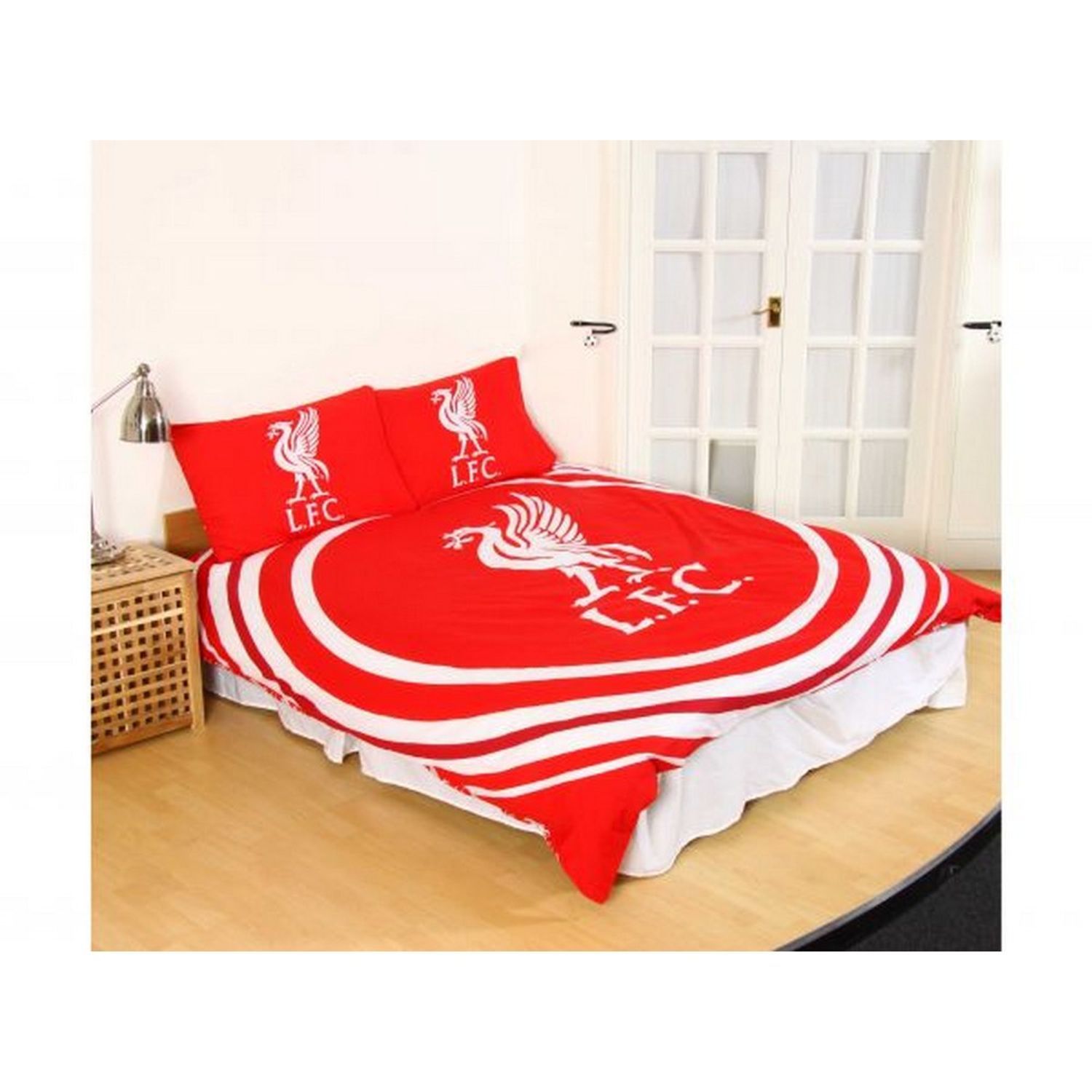 Liverpool FC Pulse Reversible Duvet Set in Red
