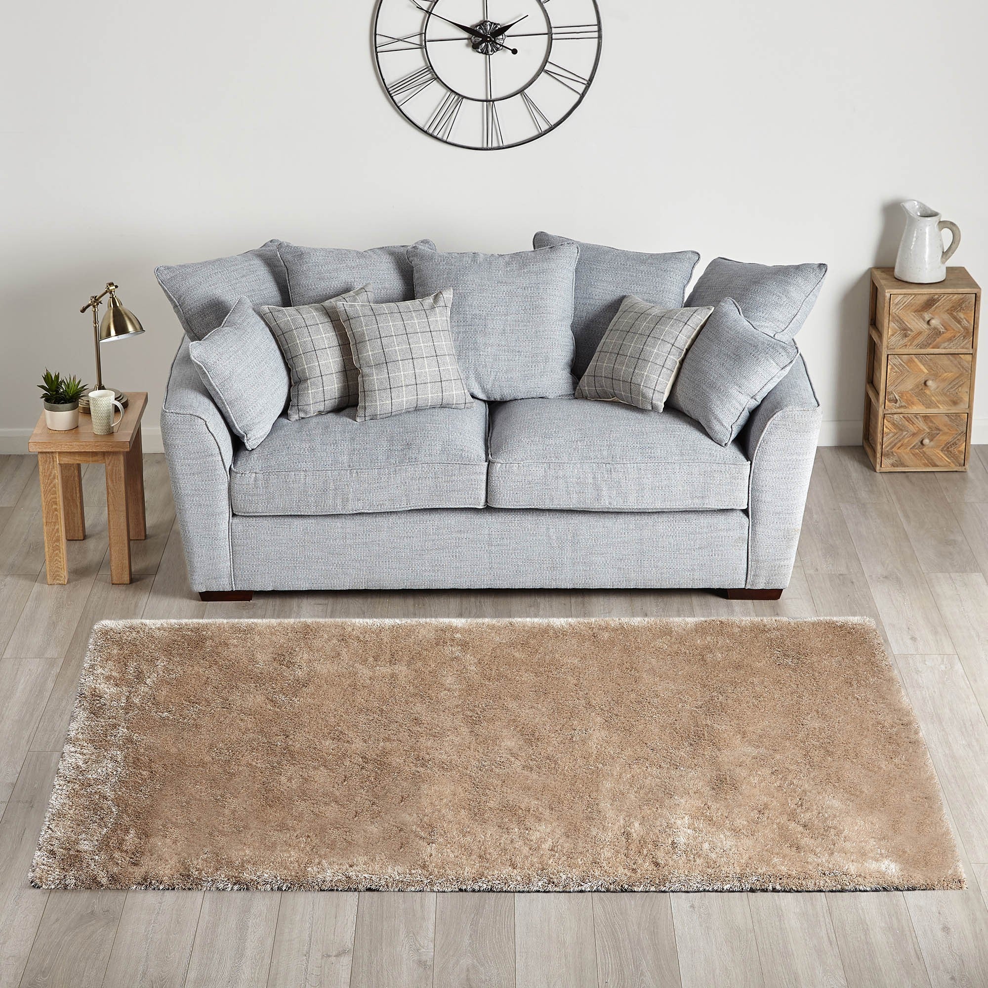 Indulgence Shaggy Rug Natural
