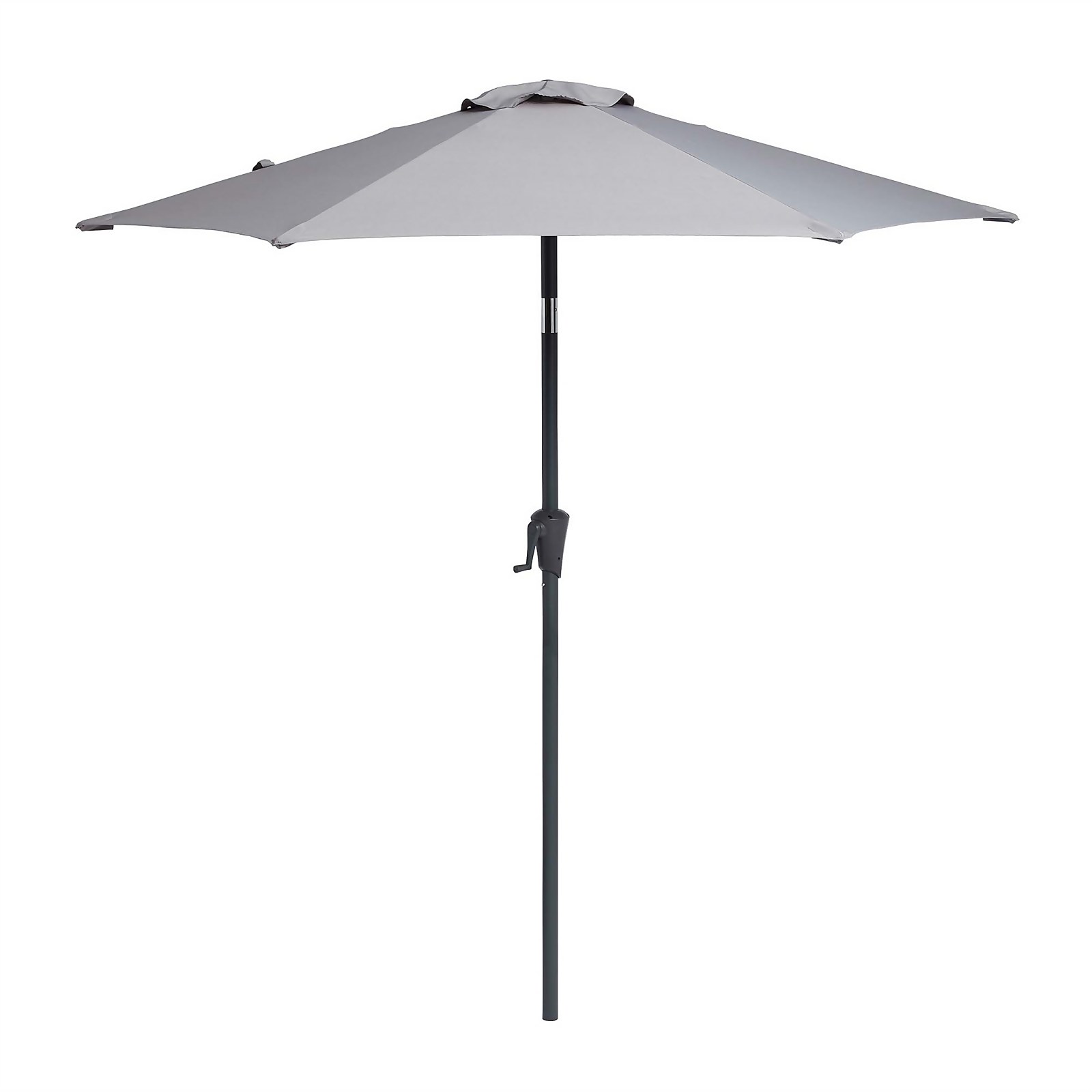 Parasol 2.1m Crank & Tilt - Light Grey - Dia. 38mm