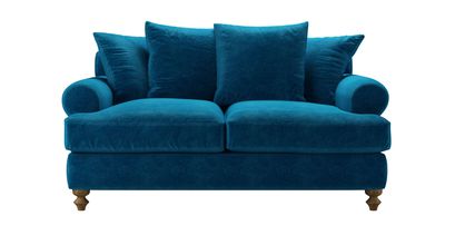 Teddy 2 Seat Sofabed in Scuba Smart Velvet - sofa.com
