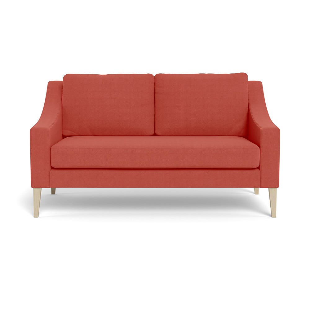 Heal's Richmond 2 Seater Sofa Linen Grenadine Natural Ash Feet