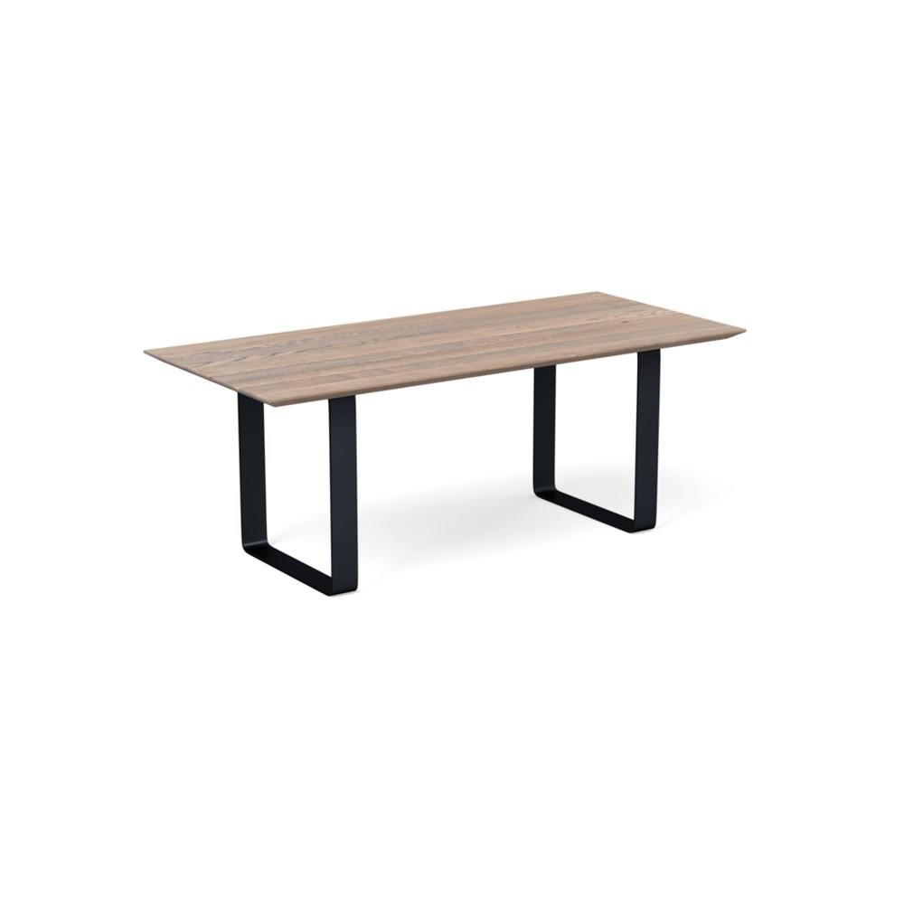 Heal's Prague Table 280x100cm Grey Oak Chamfered Edge Filled
