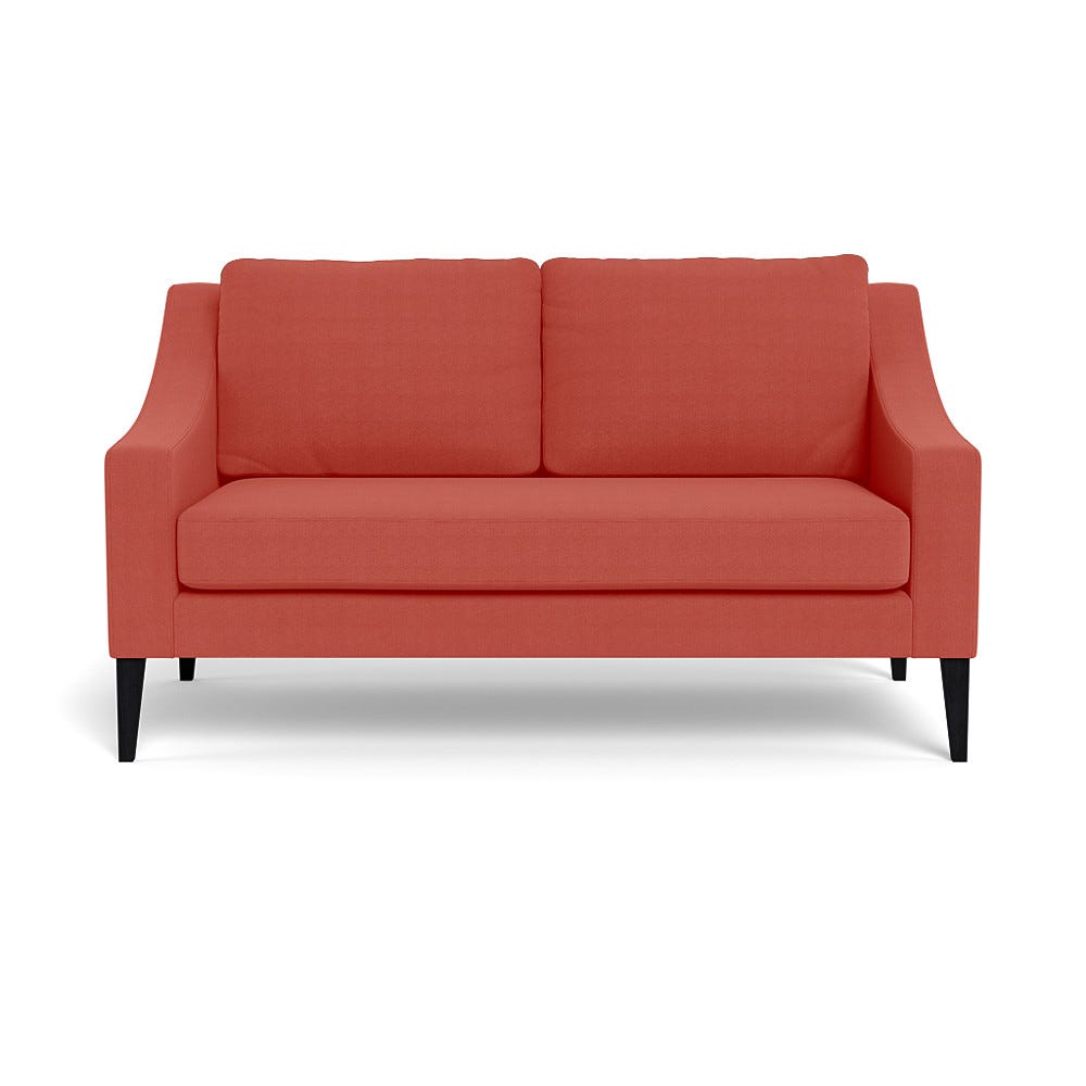 Heal's Richmond 2 Seater Sofa Linen Grenadine Black Feet