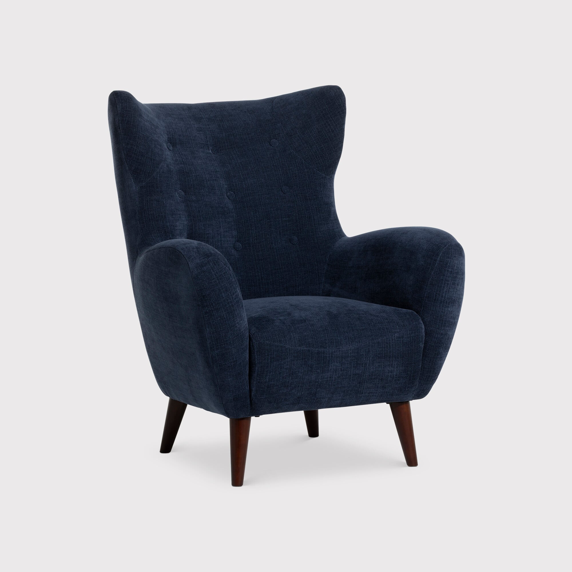 Lucian Accent Chair, Blue Fabric | Barker & Stonehouse