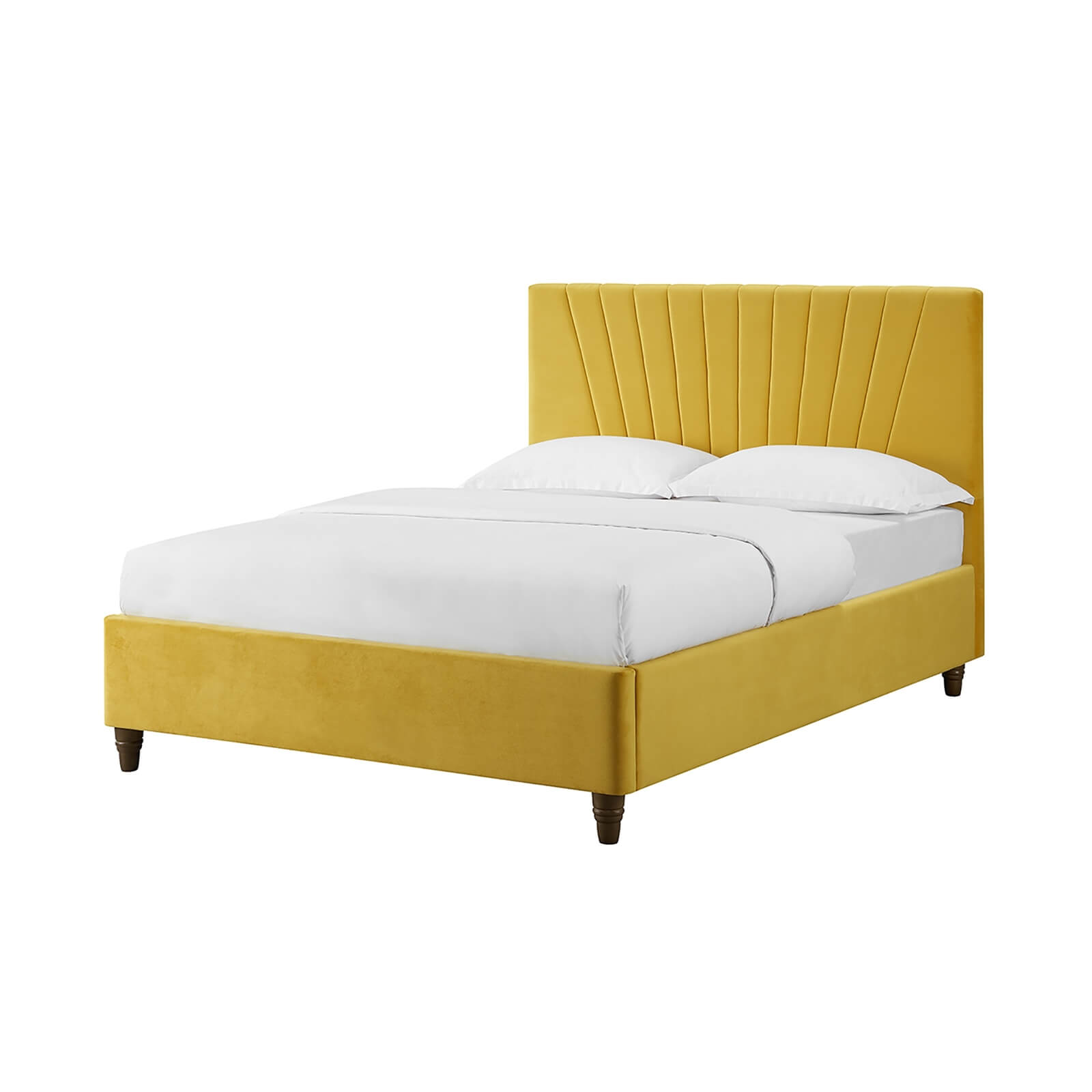 Lexie Double Bed - Mustard