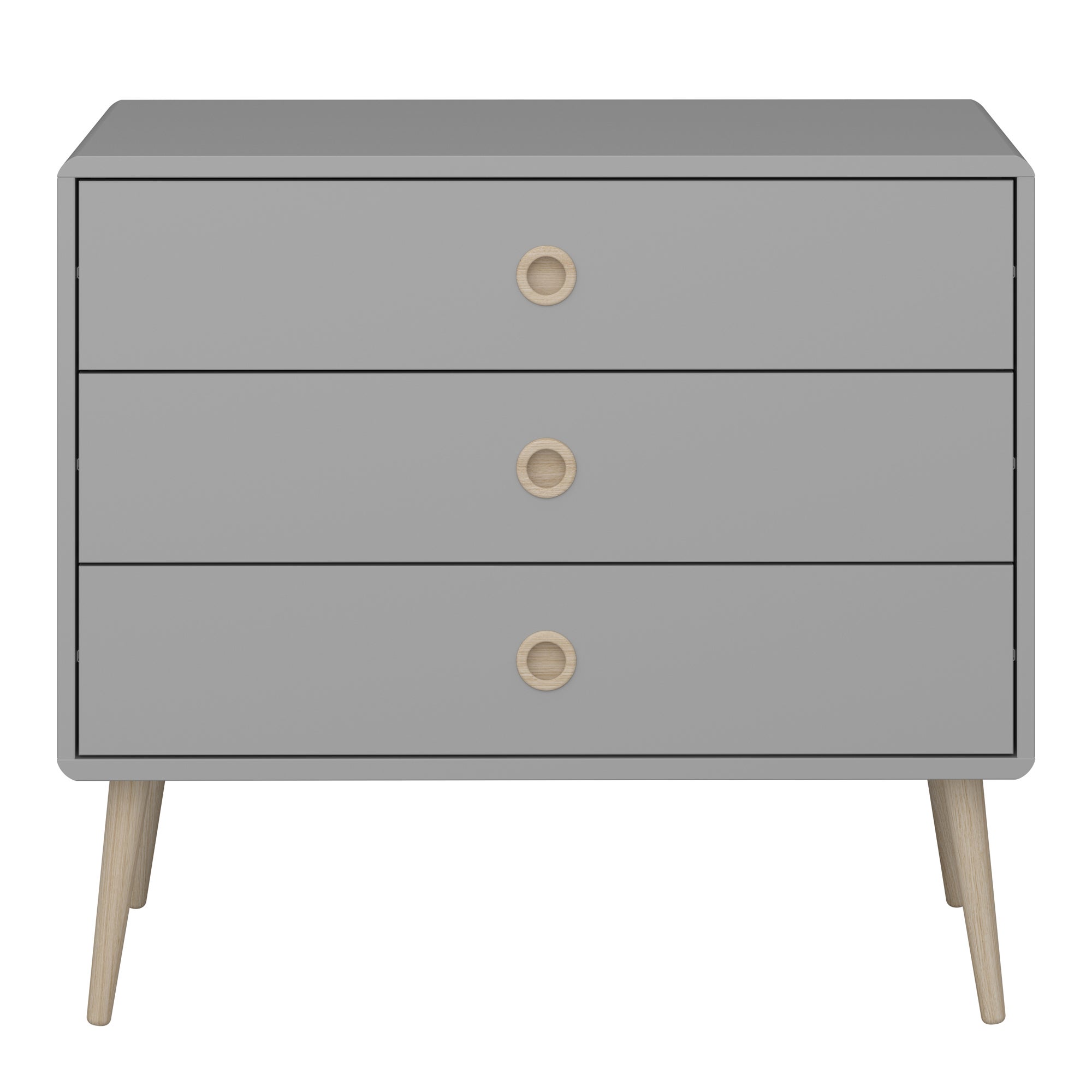 Softline 3 Drawer Chest Grey