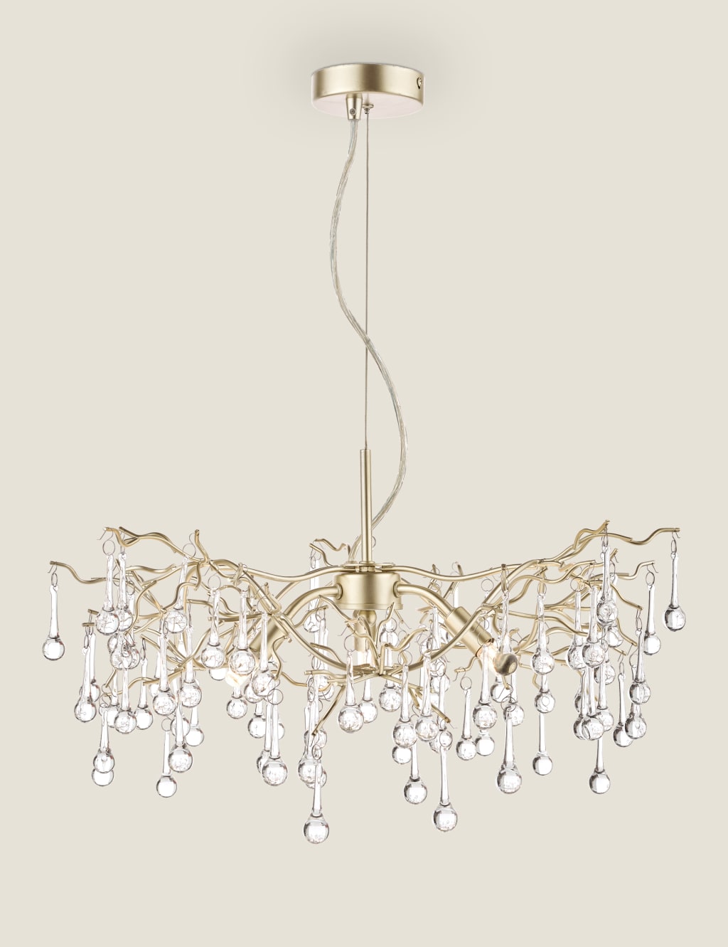 Laura Ashley Willow Pendant Light Champagne