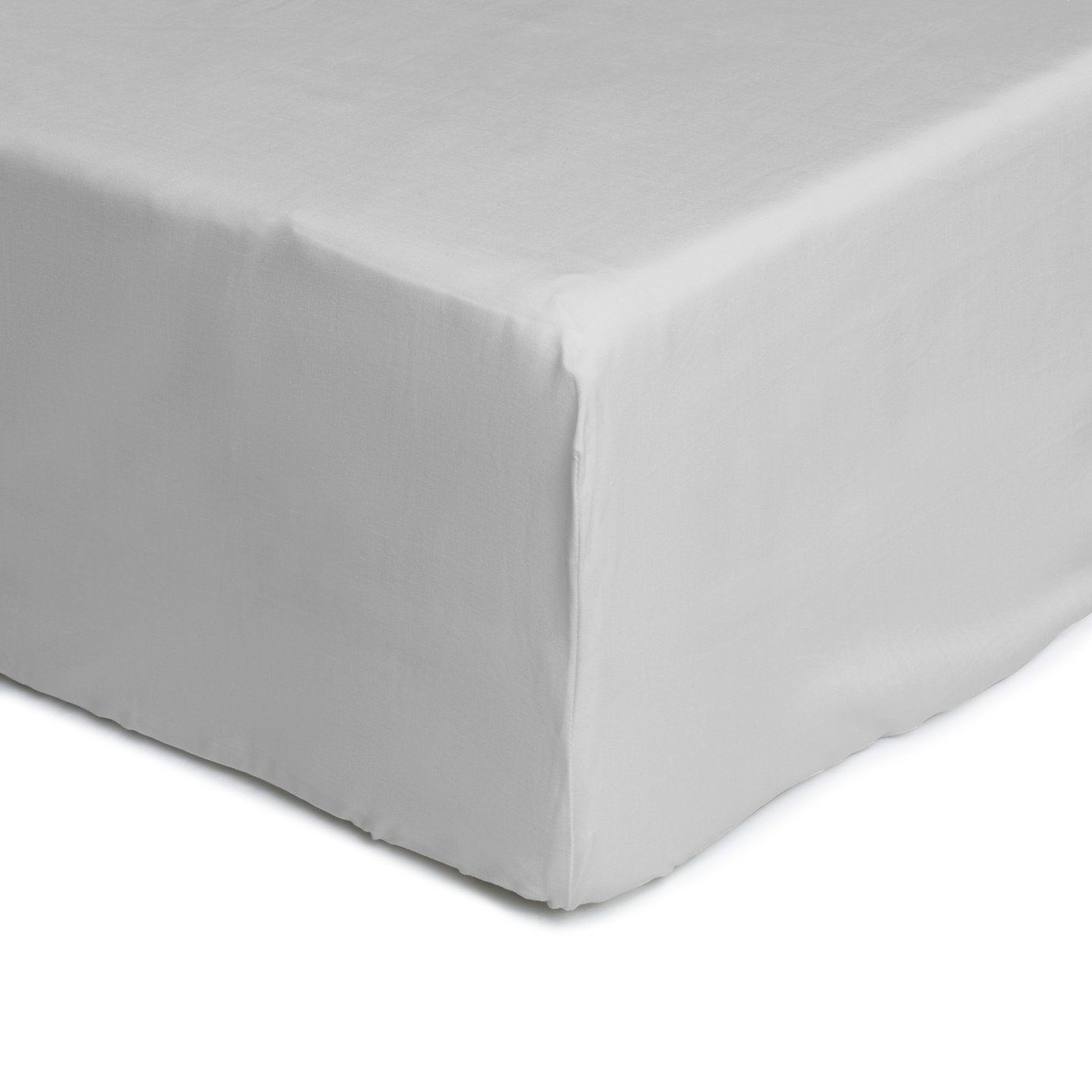 Habitat Anti-Microbial Dove Grey Fitted Sheet - Kingsize