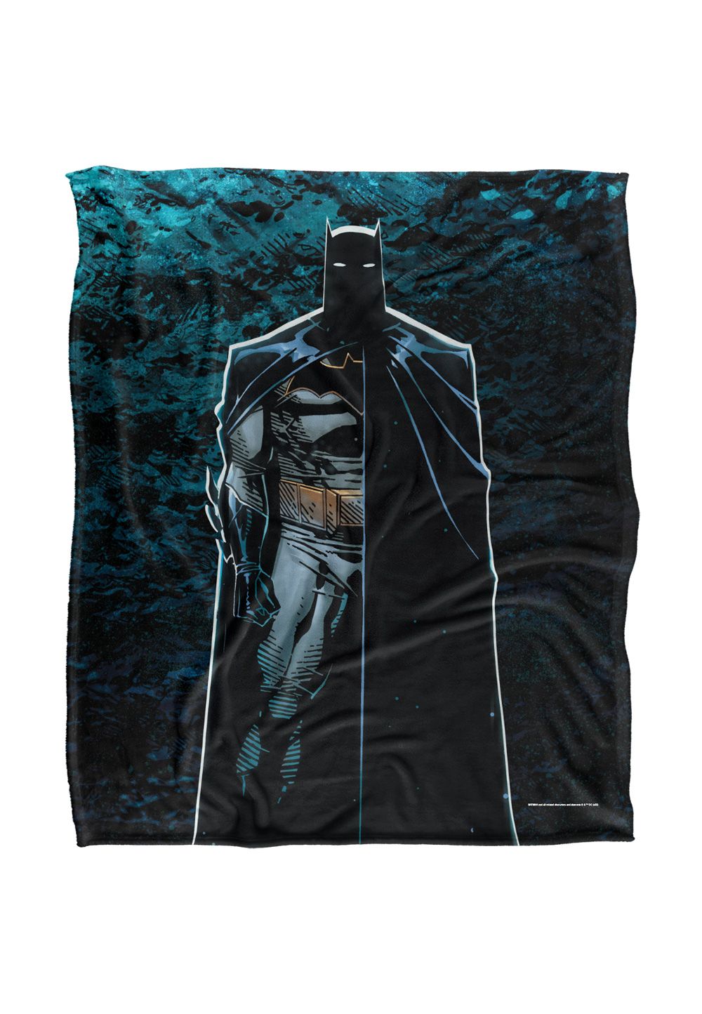 Batman Blanket, 152x127 cm, Batcave Silhouette Silky Touch Super Soft Throw Blanket in White