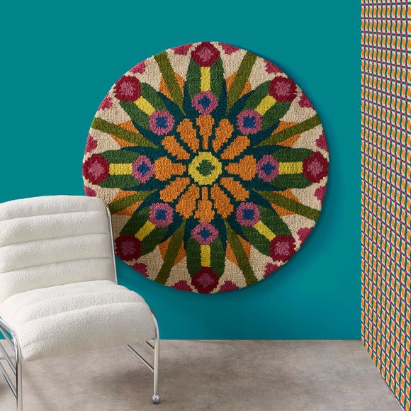 Yinka Ilori Kaleidoscope Wool Round Rug