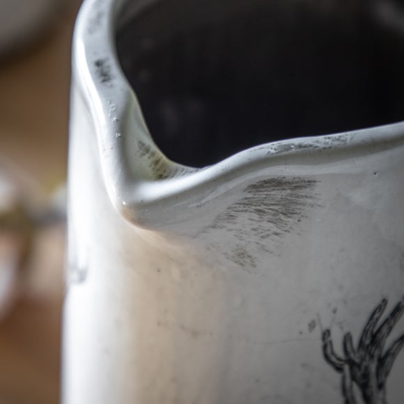 Stag Distressed Pitcher Vase 3