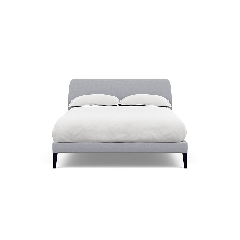 Heal's Wallis Bedstead Double Brushed Cotton Pewter Black