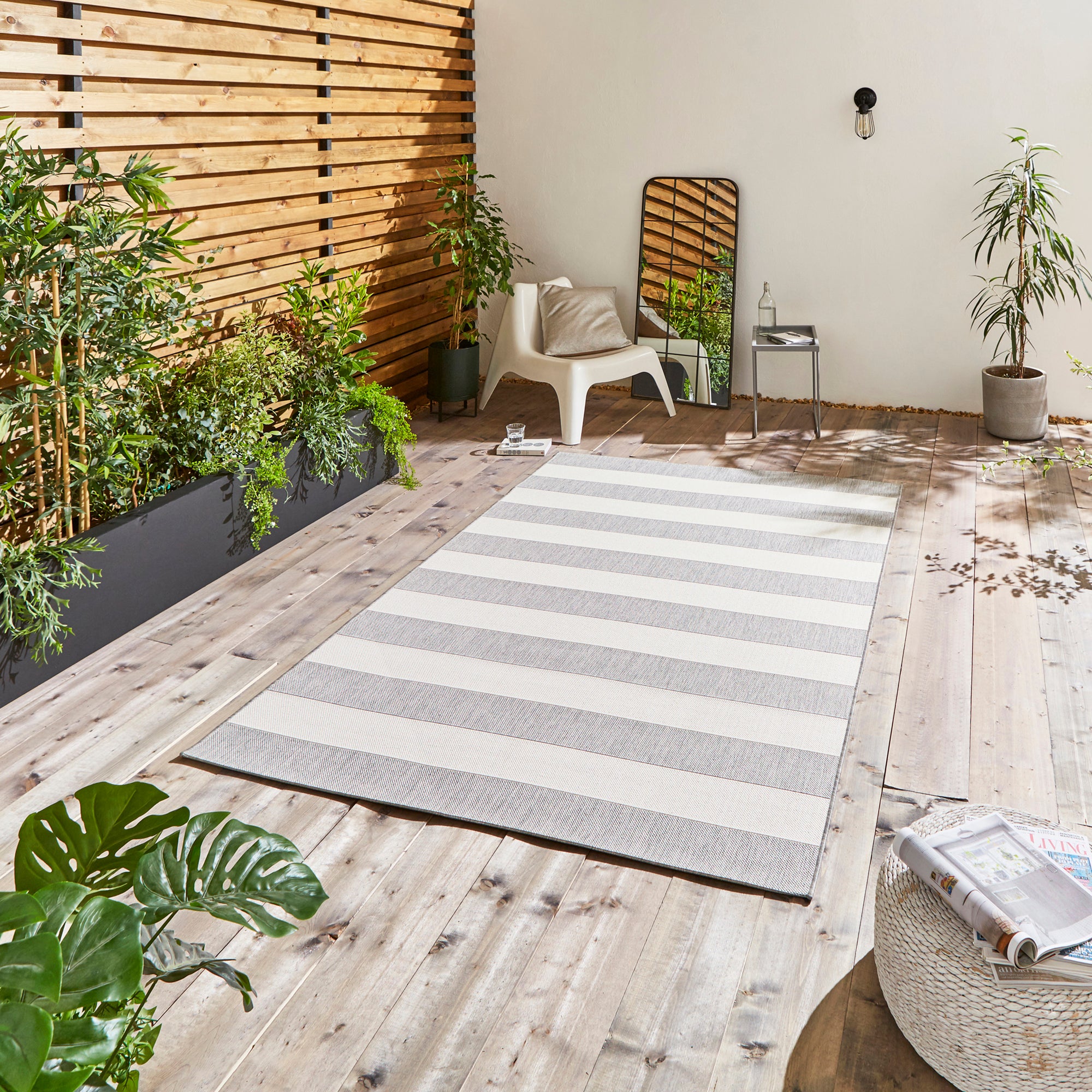 Santa Monica Indoor Outdoor Rug Santa Monica Grey Light Beige