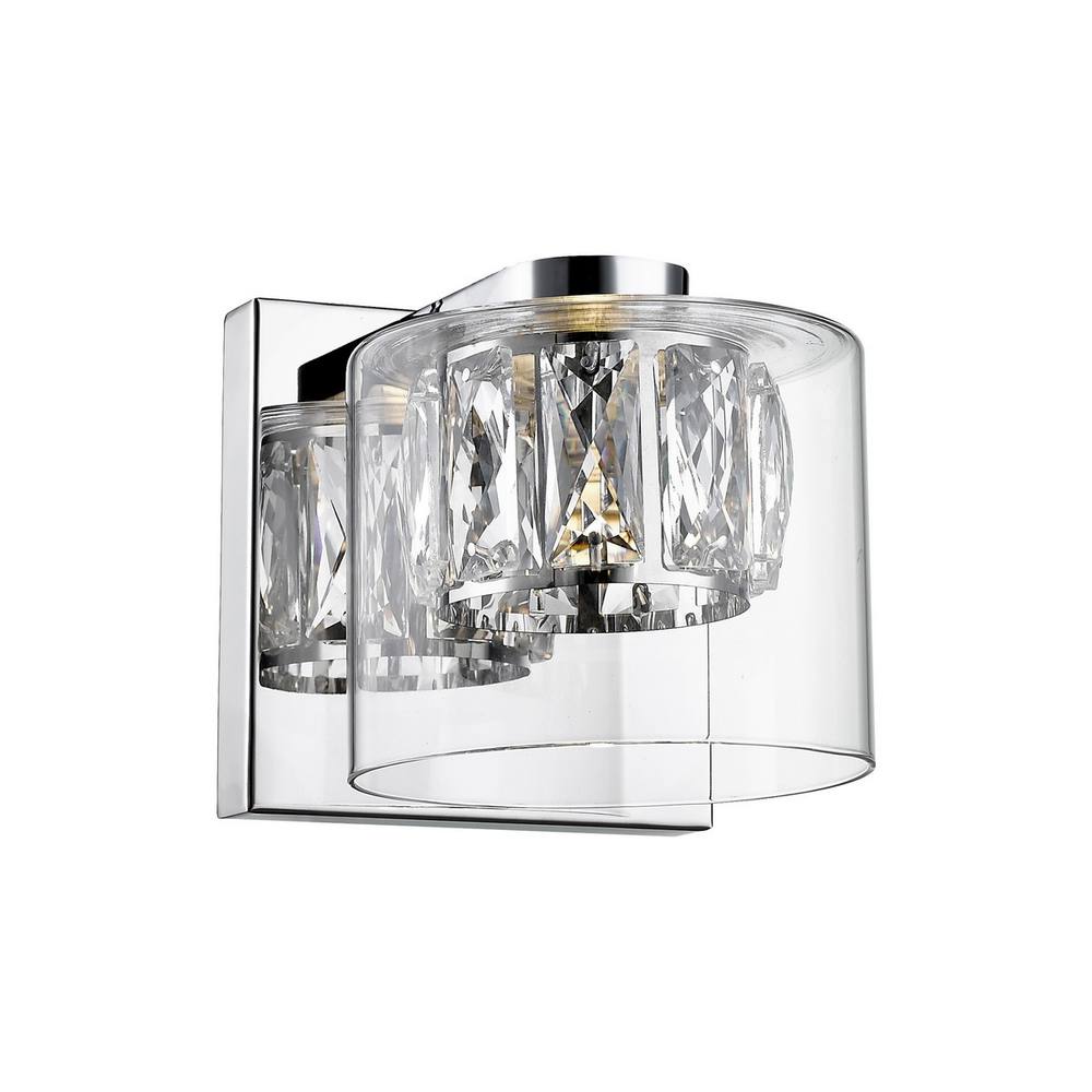Netlighting Gem Wall Lamp Chrome 450lm 3000K in Silver