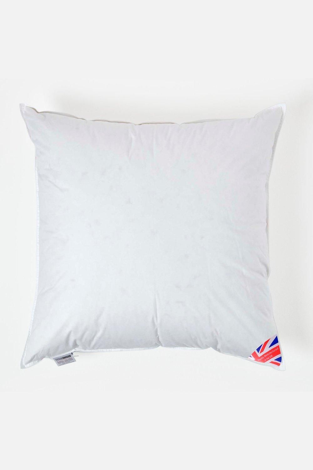 Homescapes Duck Down Cushion Pads Inner Insert Filler Machine Washable in White