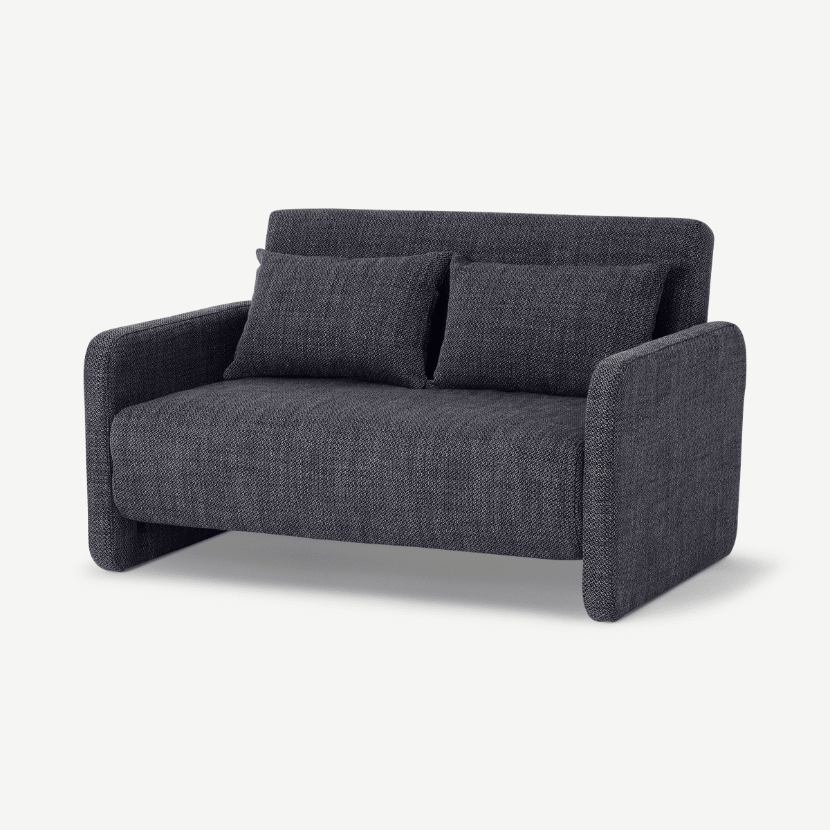 Vinnie Small Sofa Bed, Slate Loop Textured Boucle